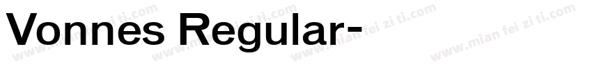 Vonnes Regular字体转换
